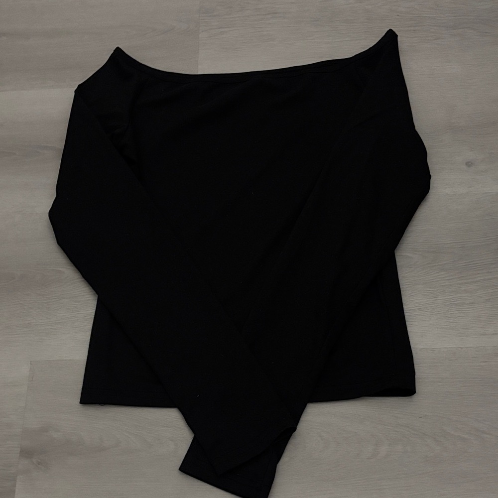 Elegant Black Off-Shoulder Women's Top